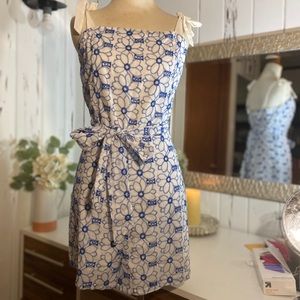 blue and white romper!